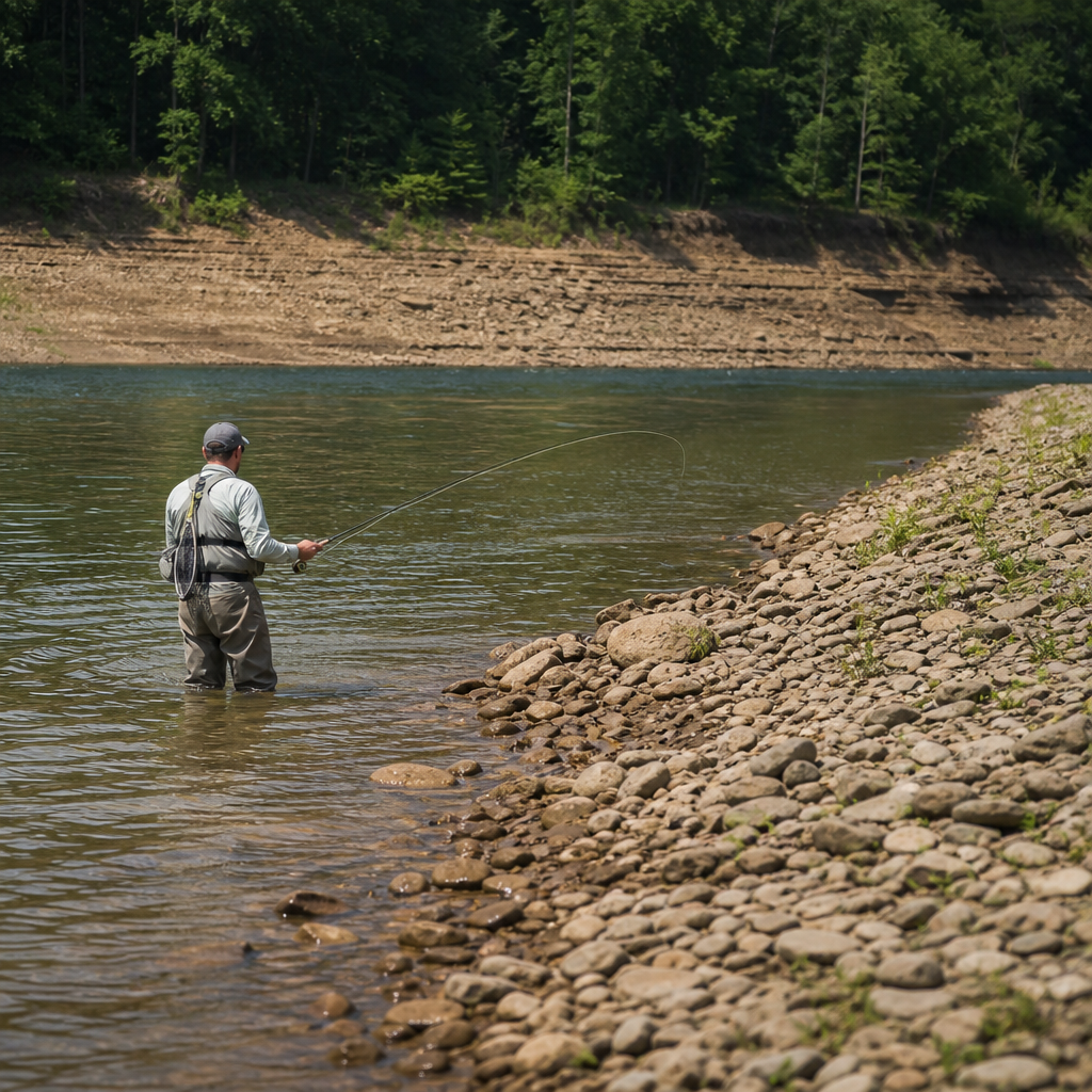 Fly Fishing in Falling Water Levels: Techniques and Gear